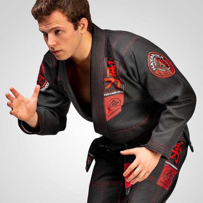 Hayabusa Goorudo 3.0 Gold Weave Jiu Jitsu BJJ Gi Zwart A4