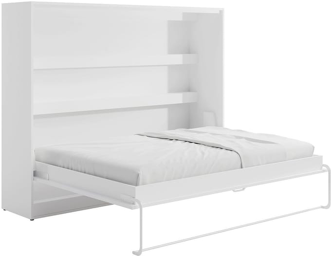 Vente-unique Bedkast hout wit 140 x 200 cm