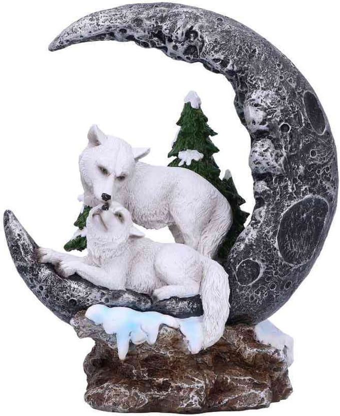 Nemesis Now - Lunar Companions - Wolven Maanbeeldje - 19.3cm Beeld/figuur - Multicolours