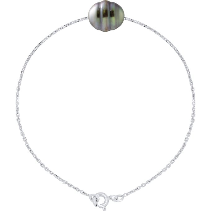Armband Echte Gecreëerde Tahiti Parel Gecirculeerd 10-11 mm