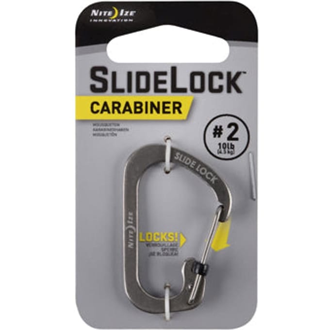 Nite ize karabijnhaak slidelock zilver #