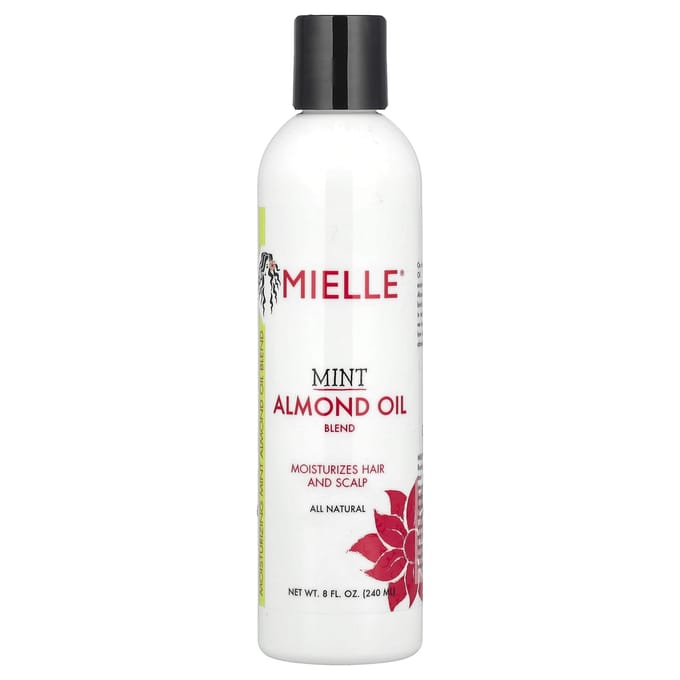 Mielle, Almond Oil Blend, Mint Flavor, 8 fl oz (240 ml) white