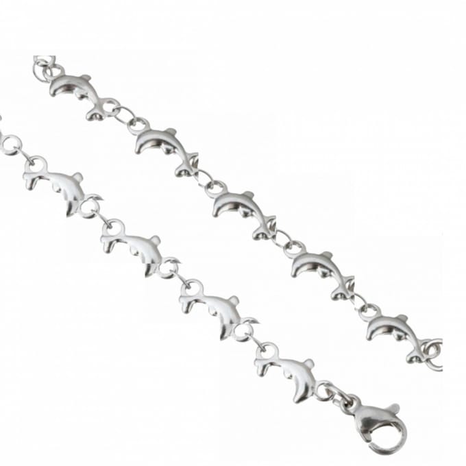 Dolfijn- armbandje- 15 cm -rvs - Charme Bijoux