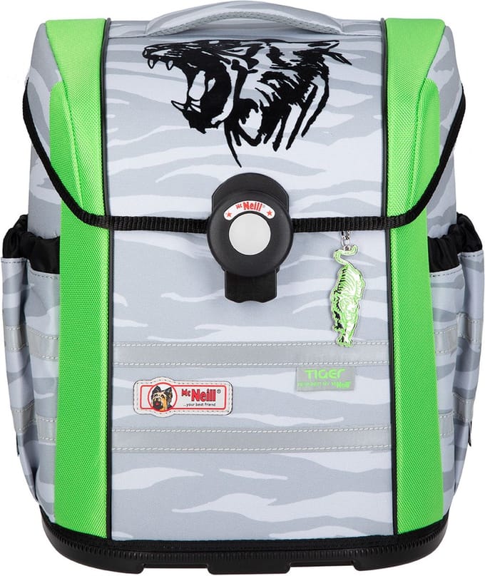 McNeill Schooltas Ergo Mac Schoolbag Tiger Grijs Veelkleurig