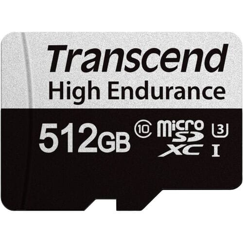 Transcend USD350V microSD-kaart Retail 512 GB UHS-I, Class 10, v30 Video Speed Class