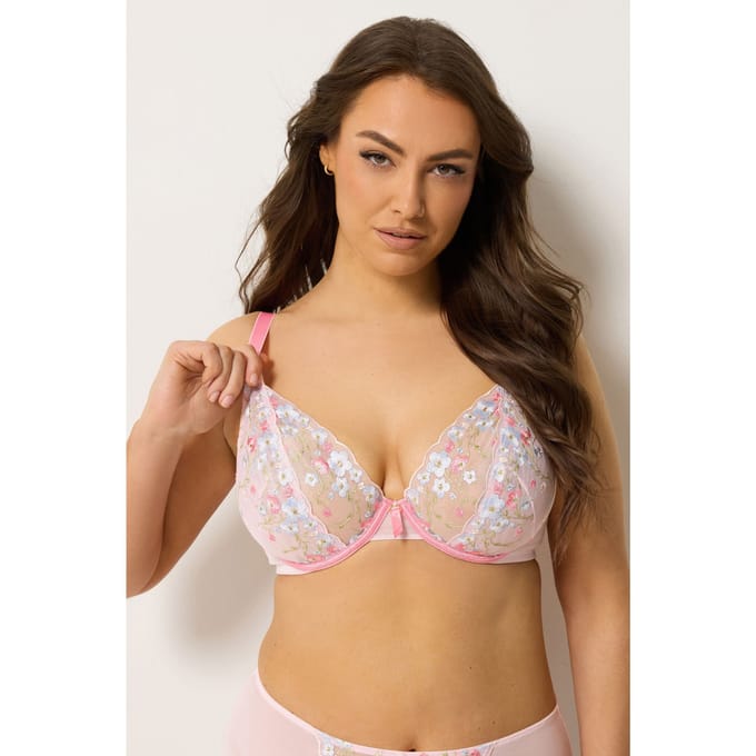 Yours Roze Kanten Beugelbh Zonder Vulling Size 85C