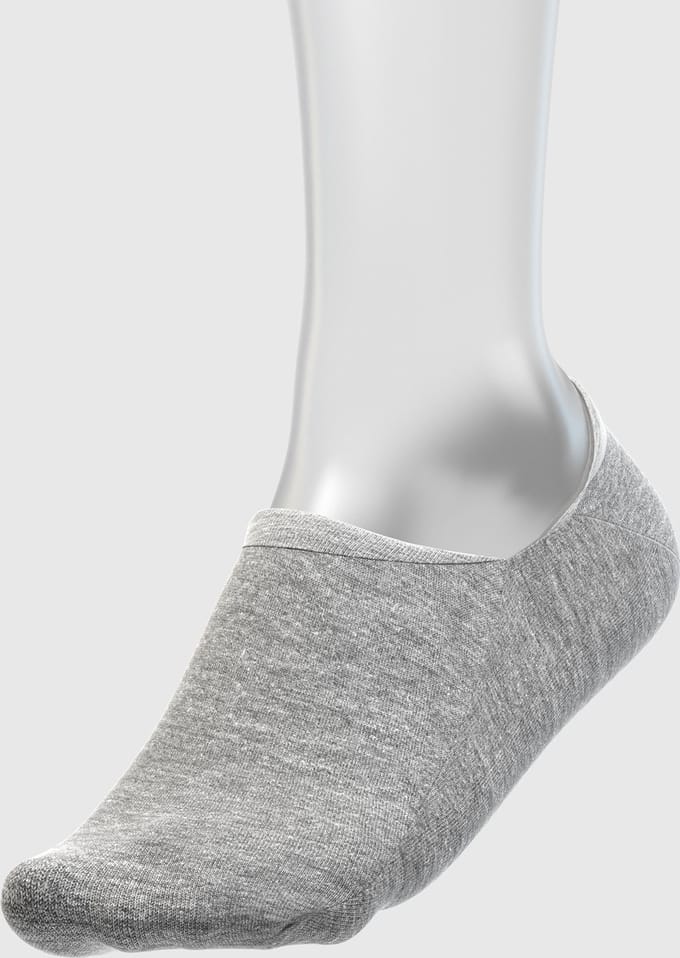 Sneakersokken – Light grey melange – 35-38