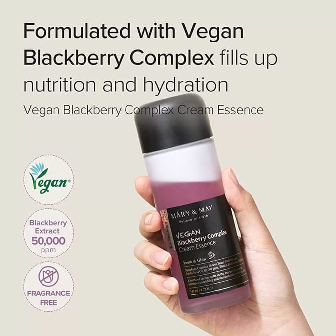 Mary&May Vegan Blackberry Complex Cream Essence 140ml AUTHENTIEKE WINKEL
