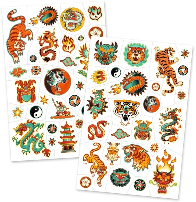 Djeco Krijgersgeest Tatoeages