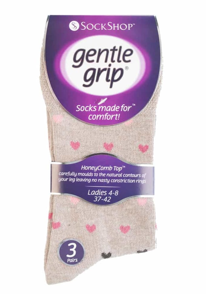 6 paar sokken zonder elastiek damessokken met zachte grip - GG48