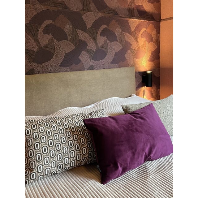 Gek op kussens! Sierkussen velvet aubergine | 30 x 50 cm | polyester