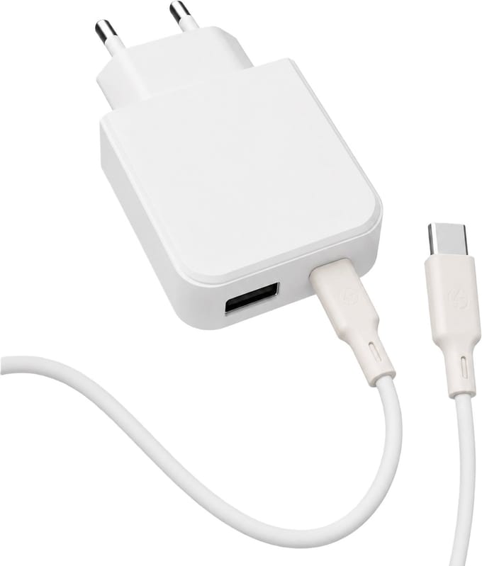 YSONIC 45W USB-C Snellader met 1 meter Kabel – Type-C Oplader voor Smartphone, Tablet & Laptop – Wit