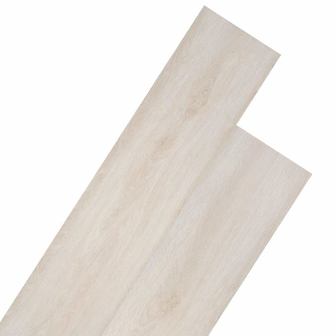 vidaXL - Vloerplanken - Wit - 5,26 - m² - 18 - st - PVC