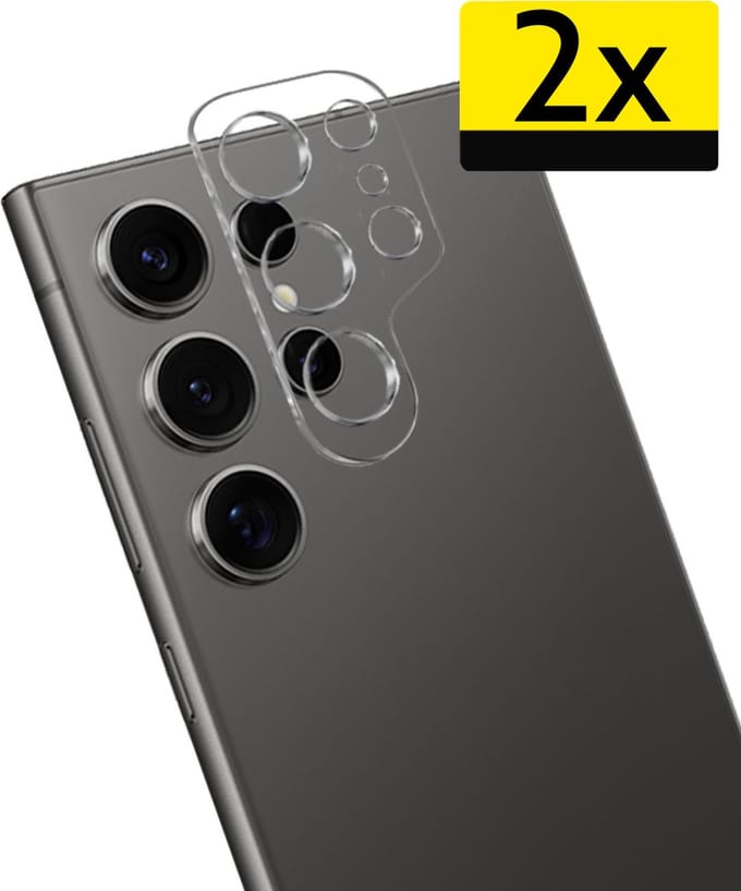 Camera Lens Protector - Geschikt voor Samsung Galaxy S24 Ultra - 2 Stuks - Camera Screenprotector - Beschermglas - Gehard Glas - Tempered Glass - Screen Protector