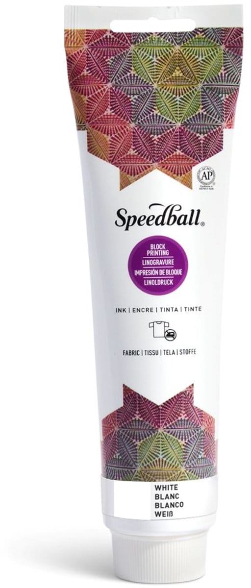 Fabric block printing ink white - Speedball