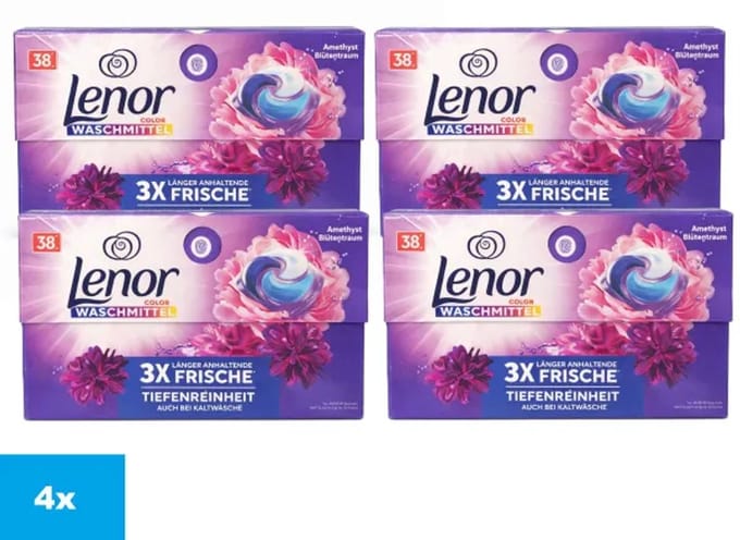 Lenor pods Amethyst 4x38 Wasbeurten