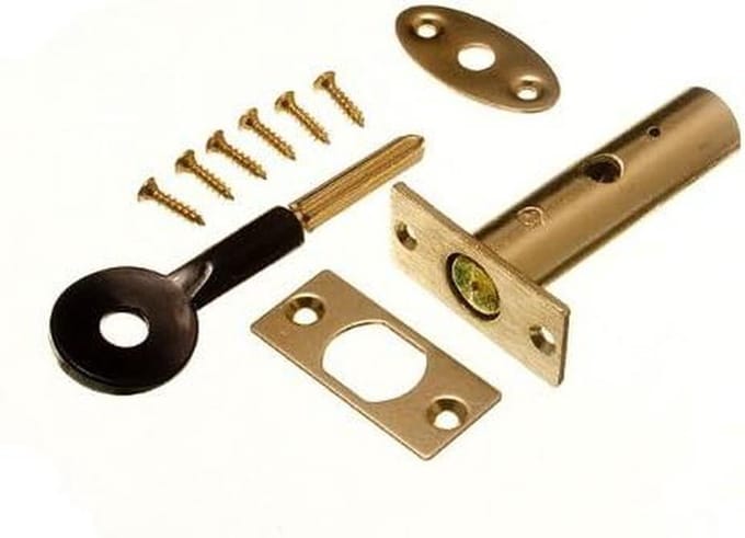 Deur Ritslot - Sluiting Beveiliging - Deuren Beveiligen - Stevig Staal Messing - 60mm - Metaal