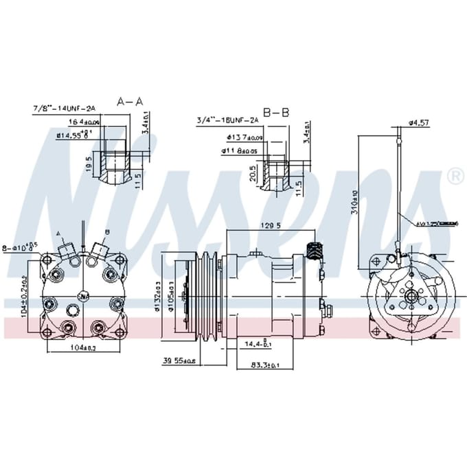 Compressor, airconditioner NISSENS 89461