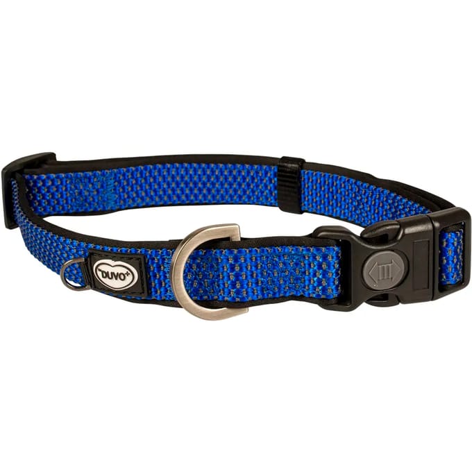 Duvo+ East Halsband Nylon Blauw S 20-35cm/15mm