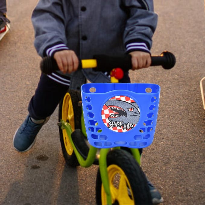 Buiten Fiets Scooter Schattig Voor Mand Fiets Cyclus Boodschappen Houder voor Kinderen Blue blue
