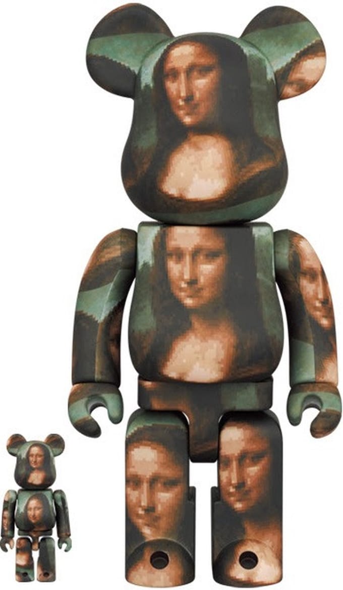 400% & 100% Bearbrick set - Mona Lisa Overdrive (Louvre x Zerotaro)