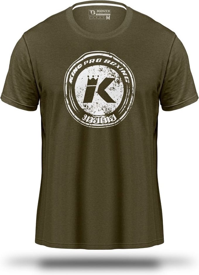 King Pro Boxing KPB Vintage Logo T-shirt Olijfgroen - S