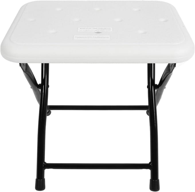Douchestoel - Kruk Douchekruk - Veilig Douchen - Antislipvoeten - 385 cm - Wit