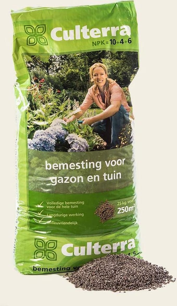 Culterra Groen (NPK 10+4+6) - Natuurmest - Gazonmest - 25kg