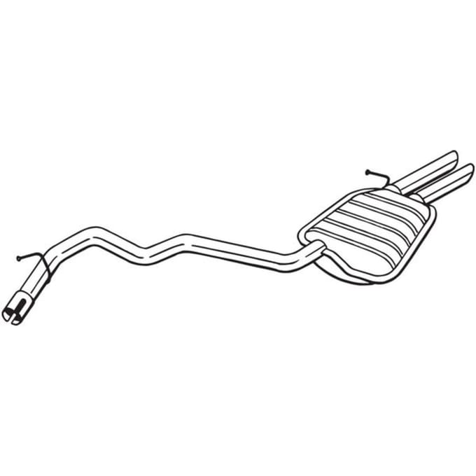 Geluiddemper achter BOSAL 280-411