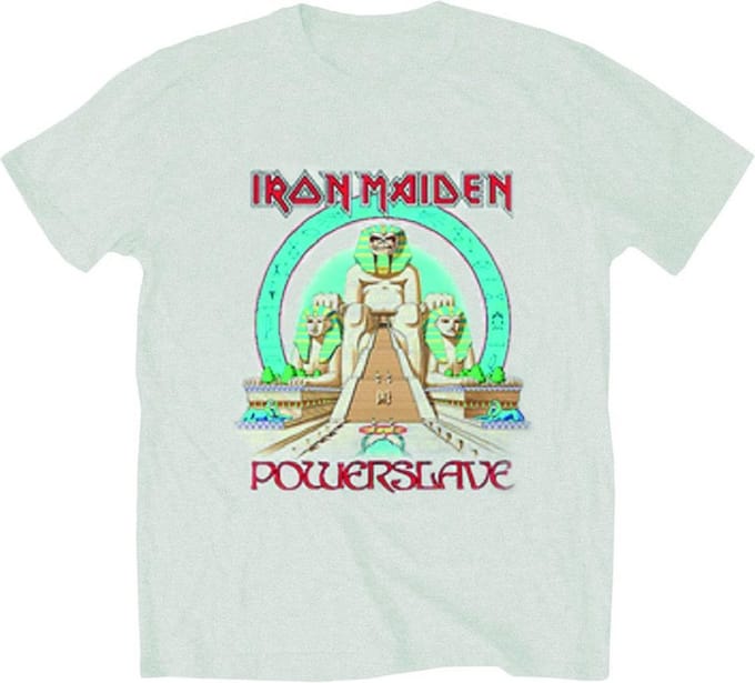 Iron Maiden - Powerslave Egypt Heren T-shirt - S - Grijs