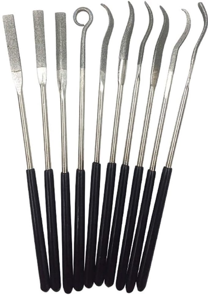 SPHProducts - 10-delig diamant naaldvijlset - mini vijlen voor