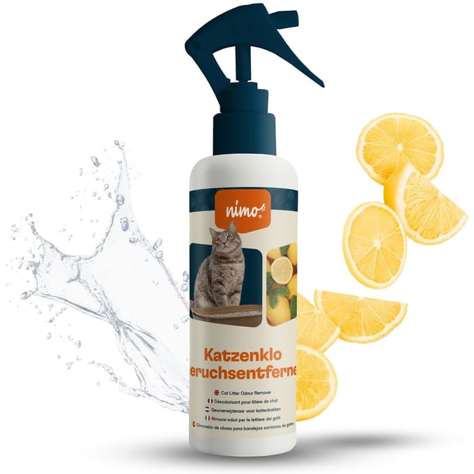 nimo® kattenbak geurverwijderaar • neutraliserende spray tegen geurtjes en urine 250