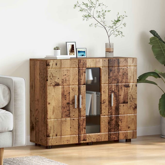 vidaXL - Houten - Kast - Oudhout - Bewerkt - hout