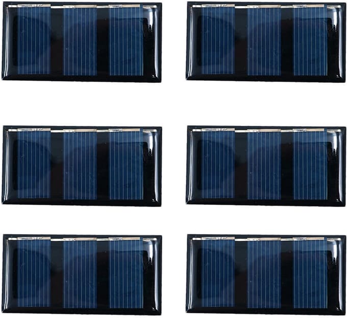 Set van 6 Mini Zonnepaneel Kits voor DIY Projecten