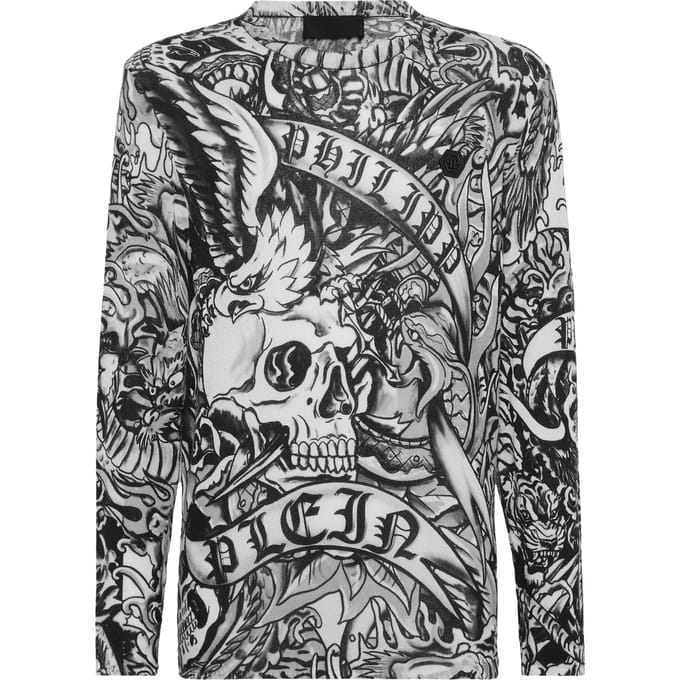 Pullover Ronde Hals Tattoo