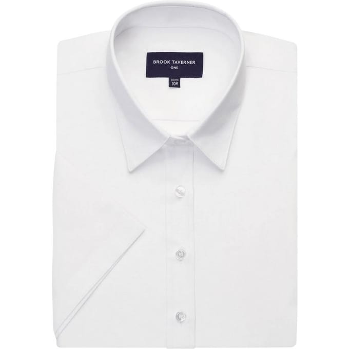 Brook Taverner Dames/Dames Eos Blouse met Korte Mouwen (Wit)