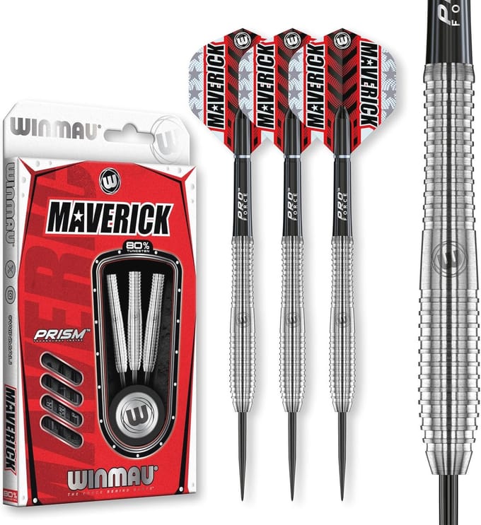 Professionele Steeltip Tungsten Dartset 21-25 gram met Flights en Stelen