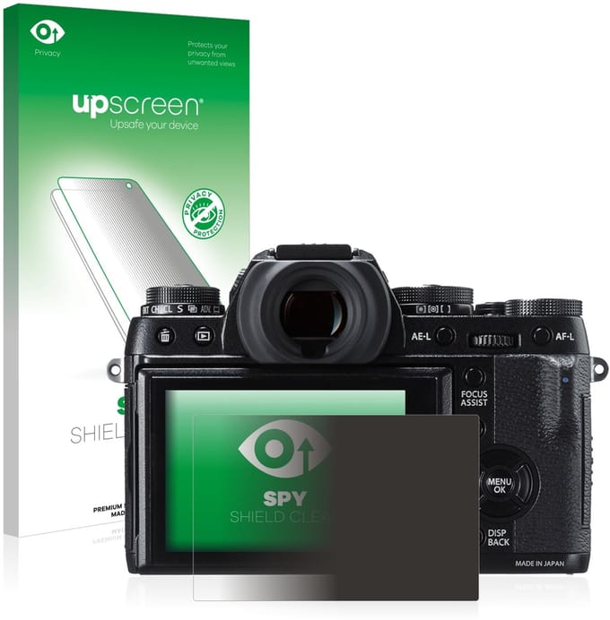 upscreen - privacy screenprotector voor Fujifilm X-T1 - Folie Beschermfolie Blauwlichtfilter