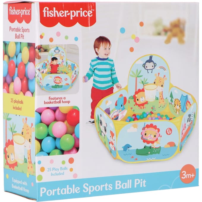 Fisher-Price Baby Draagbare Ballenbak Met Basketbalring