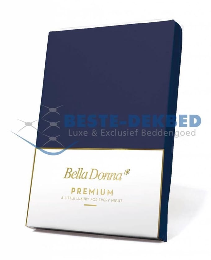 Bella Donna Premium Jersey Hoeslaken - Navy (0507)