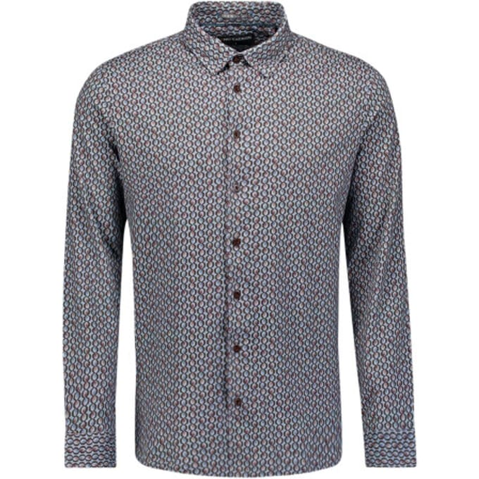 No Excess - Heren Overhemd - 33430813 - 138 Dusty Blue