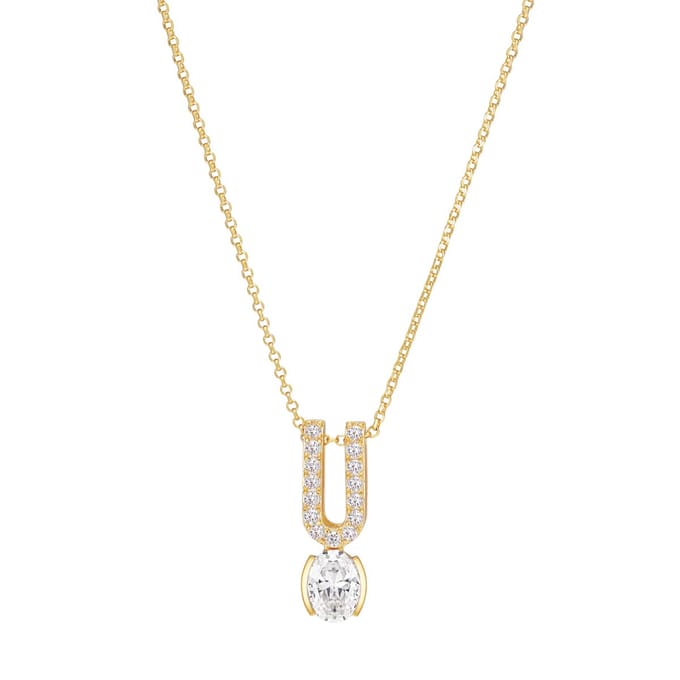 Sif Jakobs Ellisse SJ-N2354-CZ-YG - Dames - Ketting - Goud - 22 CM