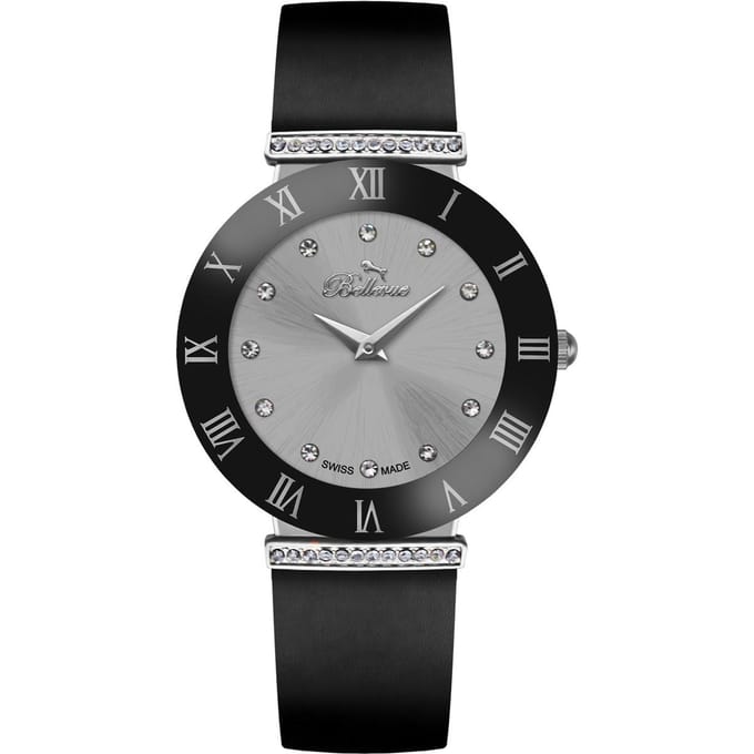 Montre Bellevue E128. Quartz, Couleur Grise. Kobieta.