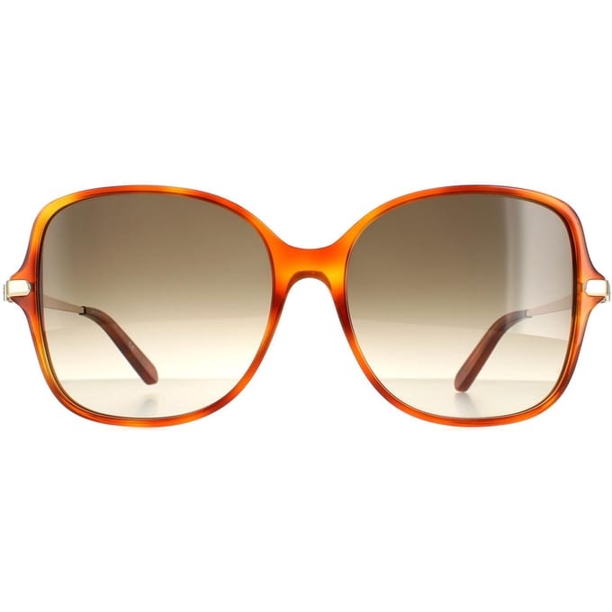 Salvatore Ferragamo zonnebril SF990SR 214 Tortoise grijze gradiënt