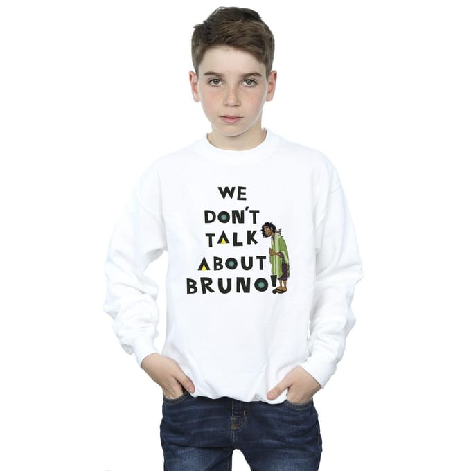 Disney Jongens Encanto We Dont Talk About Bruno Jongens Sweatshirt (Wit)