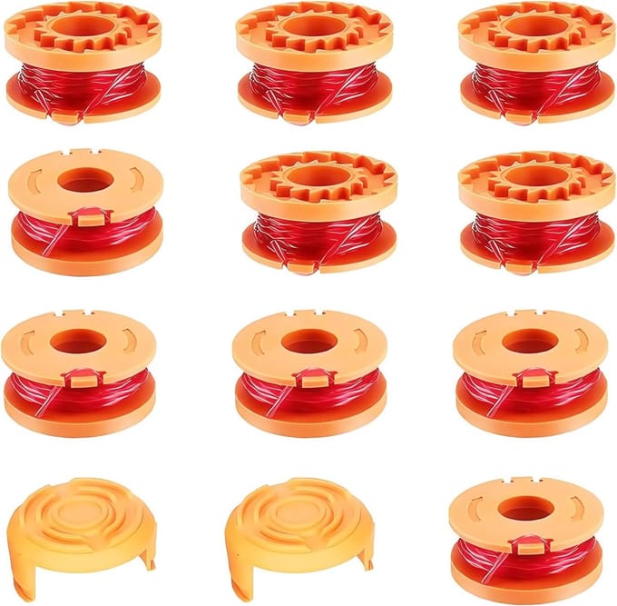 Vervangende Graskant Cutter Spoel voor Grasmaaiers, 20V, 1.65mm Dikte, 3m Draad, 10 Stuks