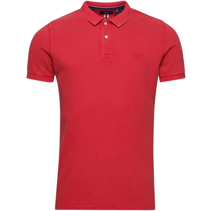 Superdry Vintage Destroy Polo Heren - Maat M