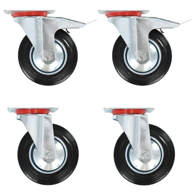 vidaXL - Zwenkwielen - 4 - st - 160 - mm