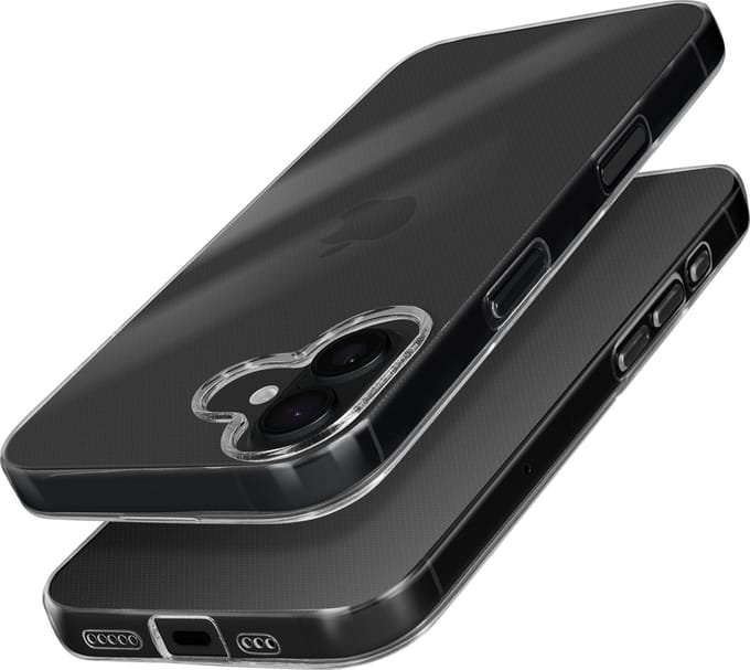 Mayaxess, Beschermhoes Geschikt voor Apple iPhone 16 Plus Zacht Silicone, Transparant