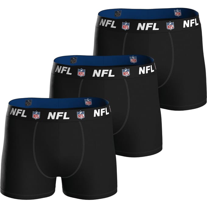 NFL Shield Logo 3-Pack 95% Cotton Boxers | Size M Black voor Sport Fanzone